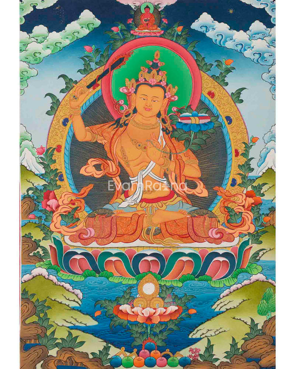 Manjushree Thangka Painting