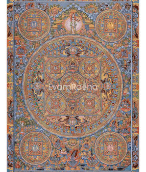 Tibetan Buddha Mandala Thangka