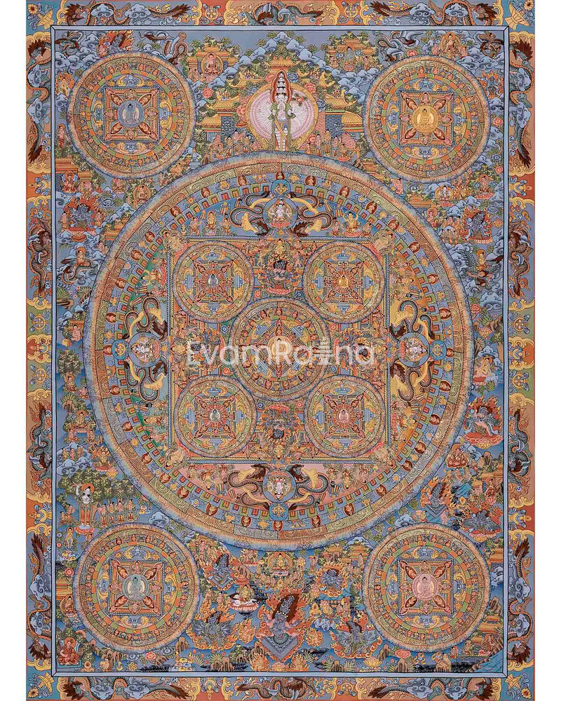 Tibetan Buddha Mandala Thangka