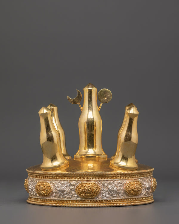 Torma for Ceremony | Gold & Silver-Plated Copper