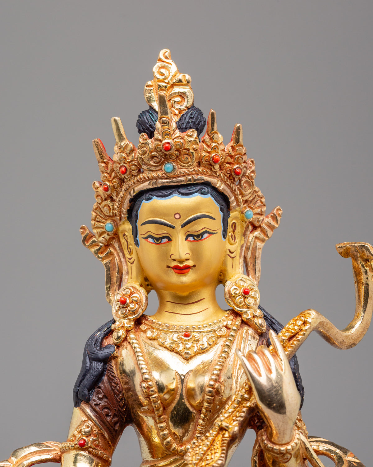 Sacred Saraswati Goddess Statue | Sacred Hindu Deity Sculpture