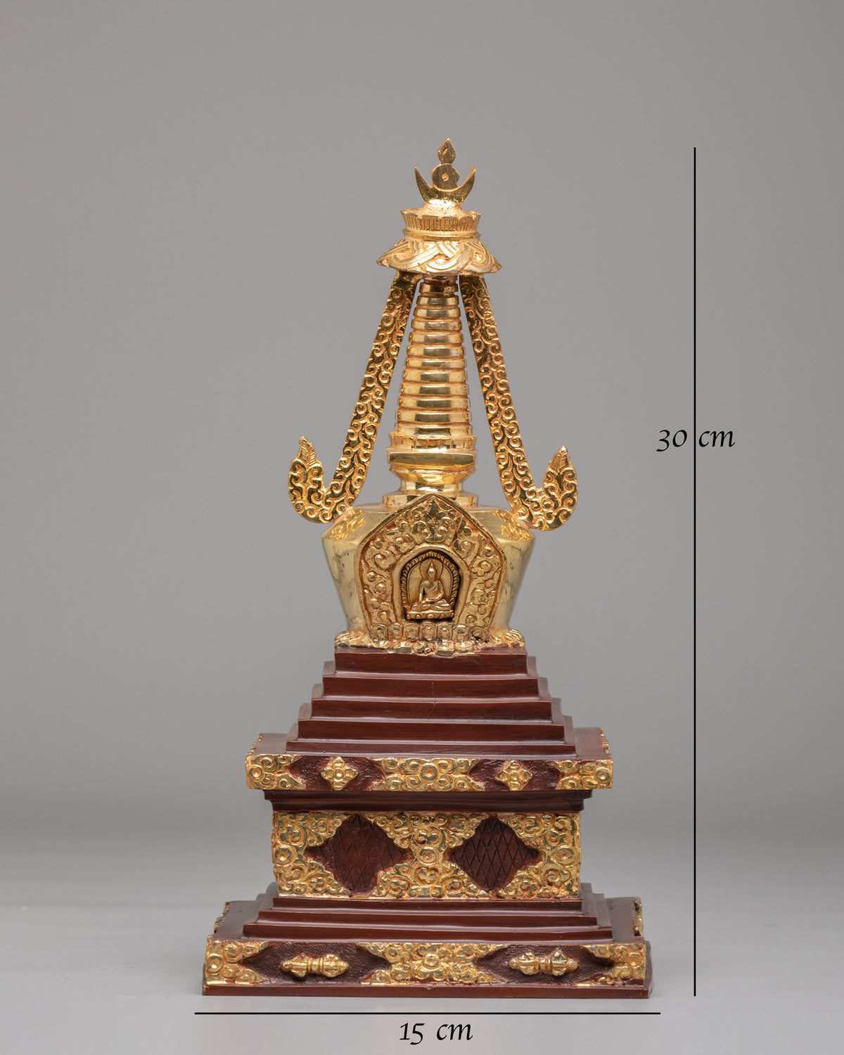 Traditional Tibetan Enlightenment Stupa | Symbol of Spiritual Awakening