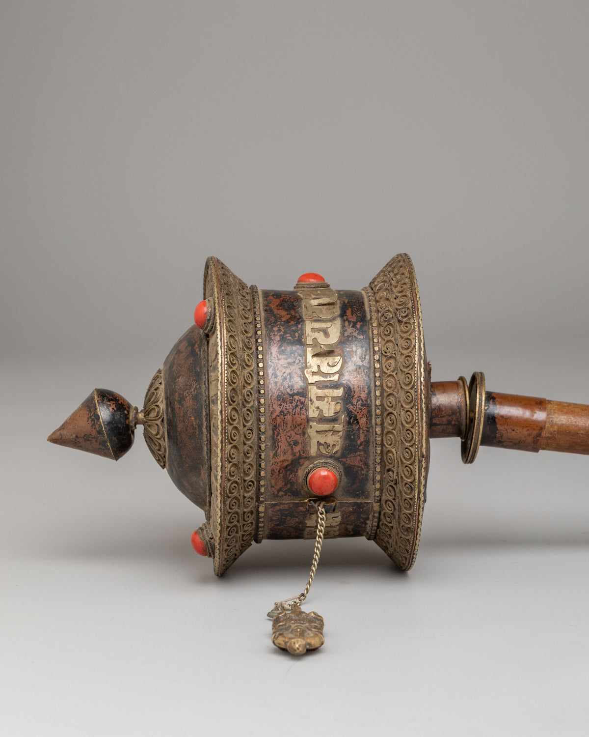 Sacred Mani Prayer Wheel | Traditional Tibetan Buddhist Ritual Instrument