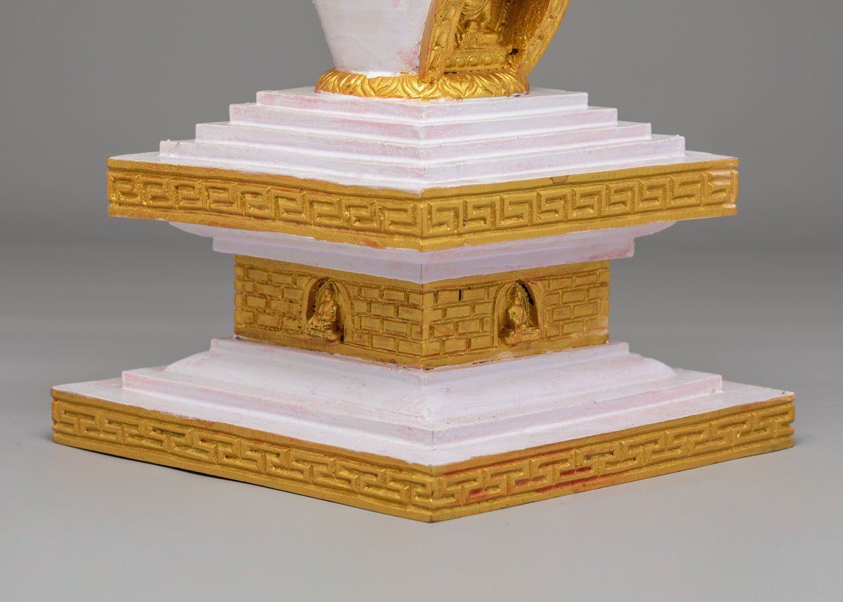 Buddhist Enlightenment Stupa for Altar | Sacred Tibetan Spiritual Art