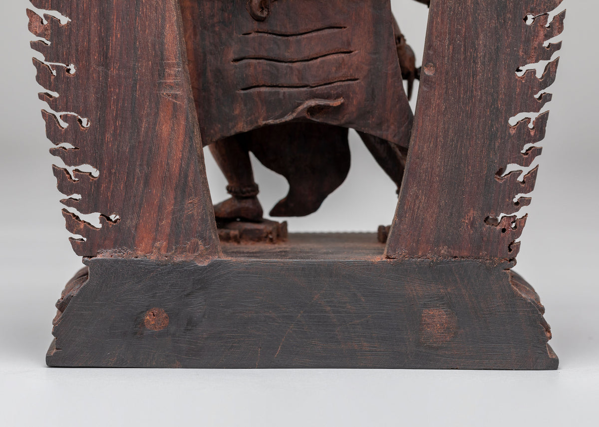 Traditional Chakrasamvara Sculpture | Handcrafted Wooden Artwork