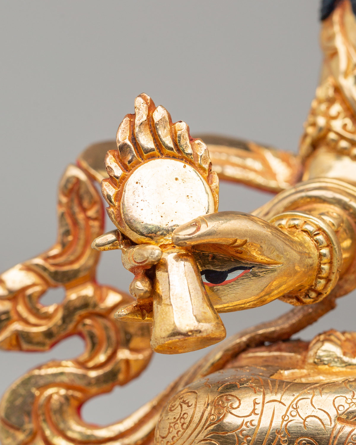 Himalayan Dukar Altar Sculpture | Tibetan Protector Deity Figurine