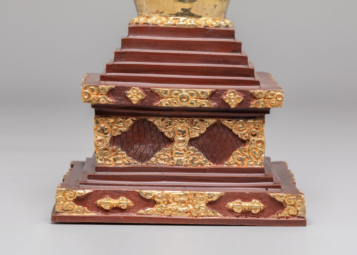 Traditional Tibetan Enlightenment Stupa | Symbol of Spiritual Awakening