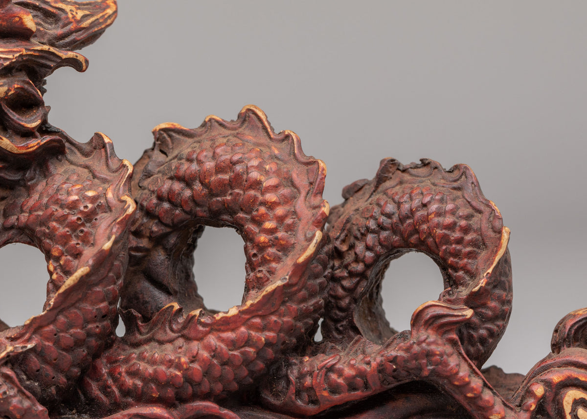 Himalayan Decorative Dragon Artwork | Yak Bone Powder Sculpture