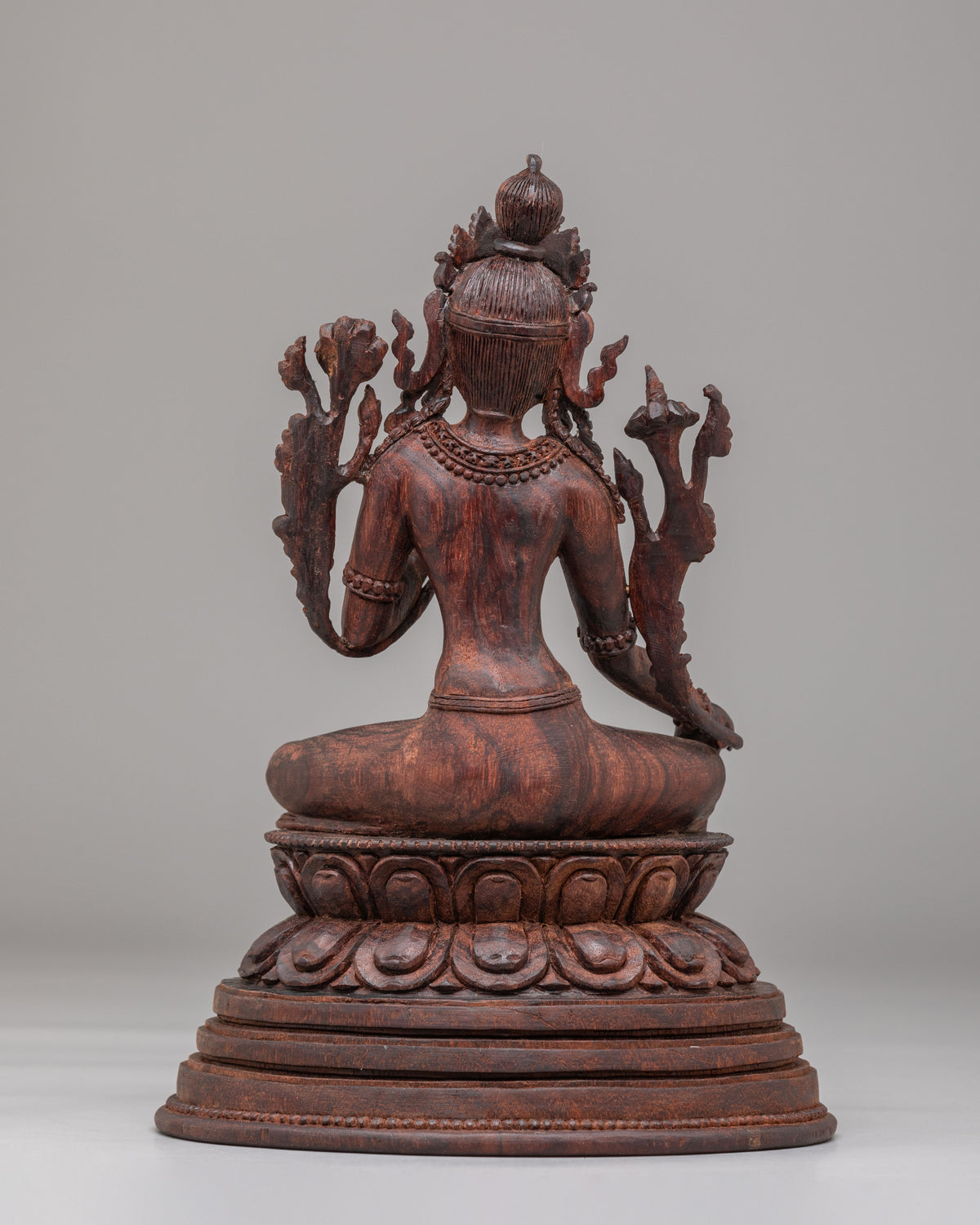 Handcarved Green Tara Altar Statue | Buddhist Goddess of Compassion