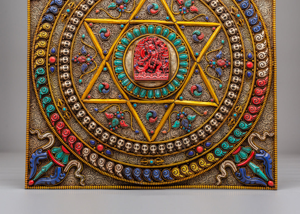 Vajrayogini Buddhist Mandala Wall Decor | Spiritual Altar Decor