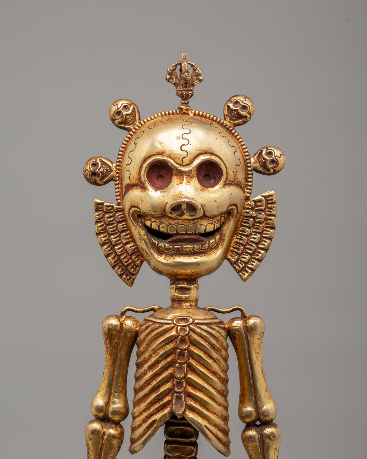 Traditional Chitipati Protector Sculpture | Wrathful Deity Figurine