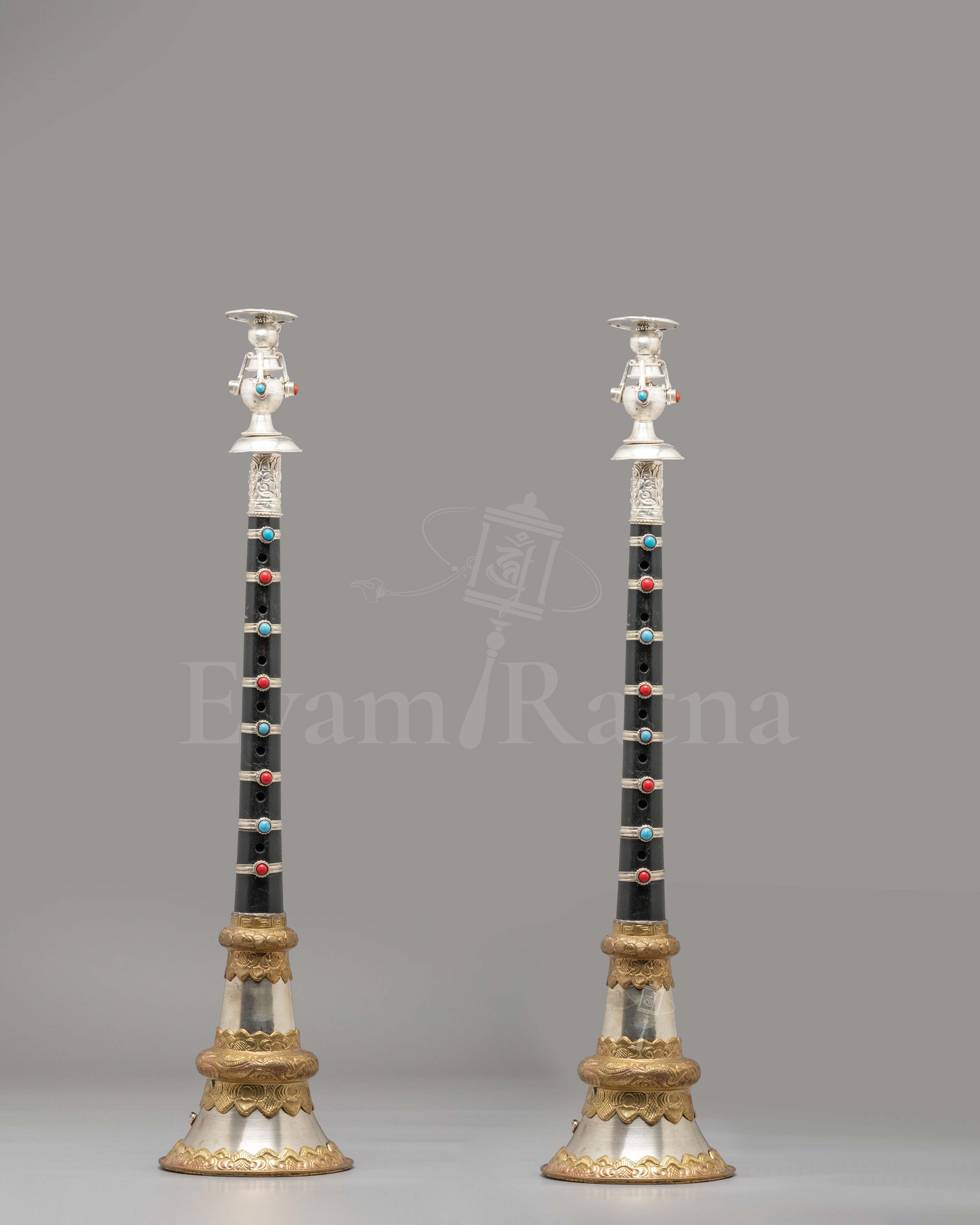 Tibetan Ceremonial Gyaling Set 