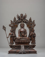 Buddha Shakyamuni with Disciples Statue 
