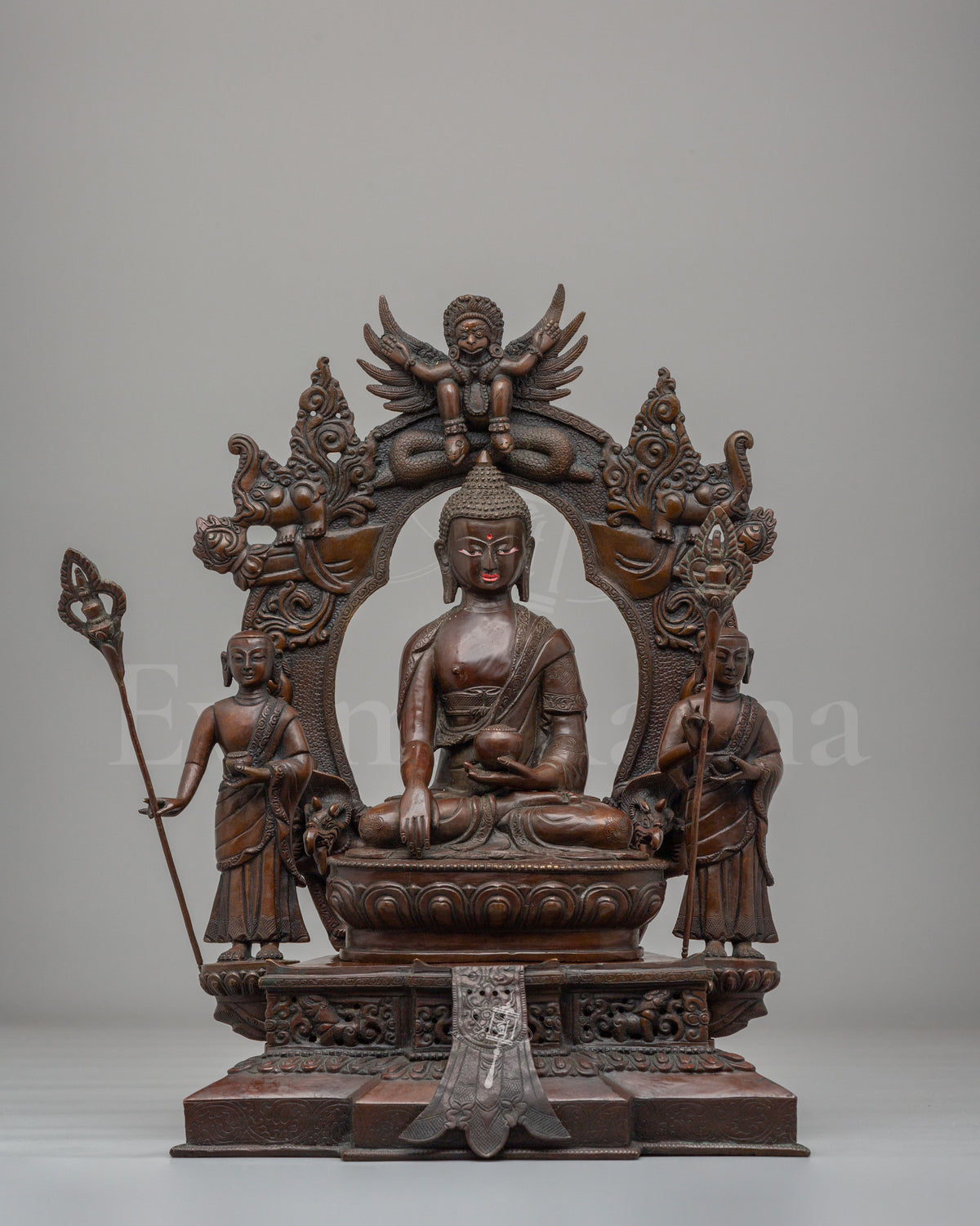 Buddha Shakyamuni with Disciples Statue 