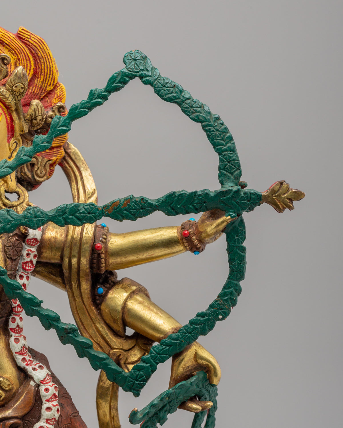 Himalayan Kurukulla Buddhist Sculpture | Tibetan Goddess of Attraction