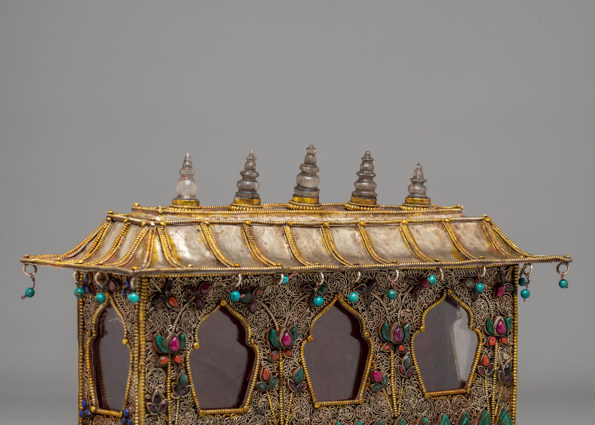 Buddhist Altar Shrine Box | Tibetan Meditation Box