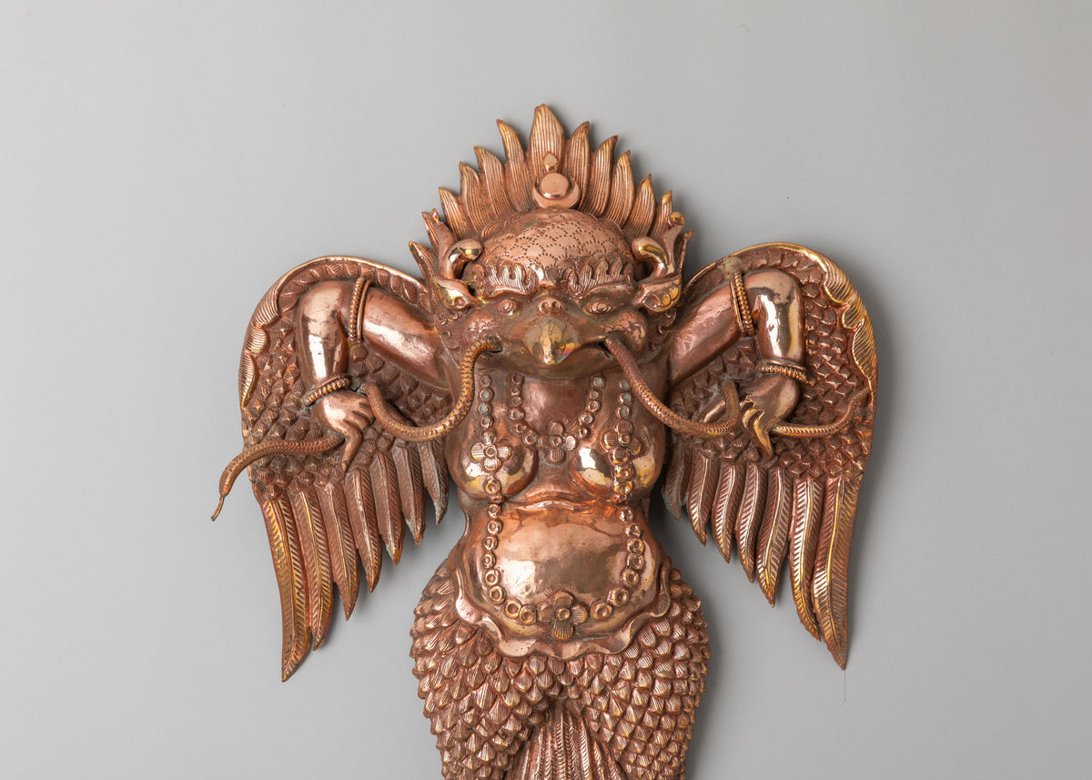 Garuda Wall Hanging for Shrine Decor | Handcrafted Spiritual Decor