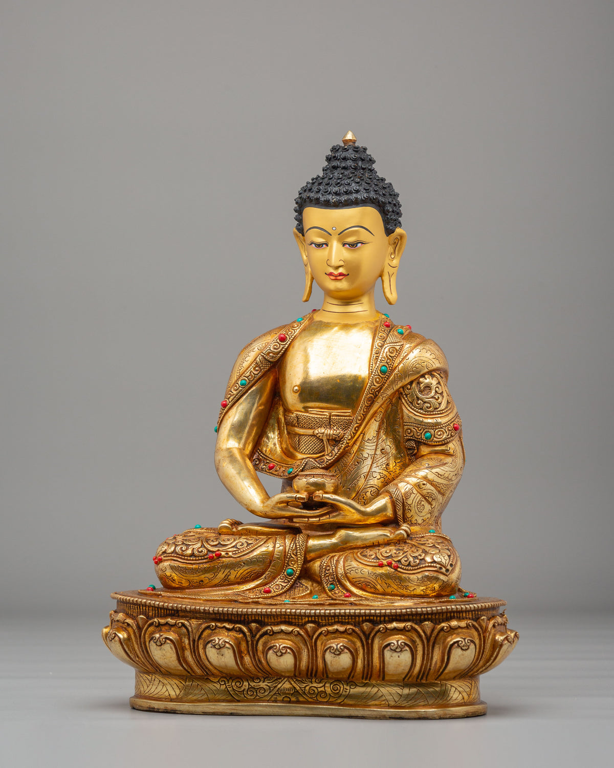 Tibetan Amitabha Buddha Sukhavati Statue | Handcrafted Tibetan Artwork