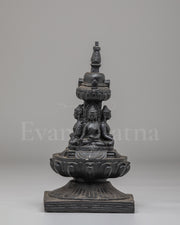 Tibetan Buddhist Five Buddha Stupa  