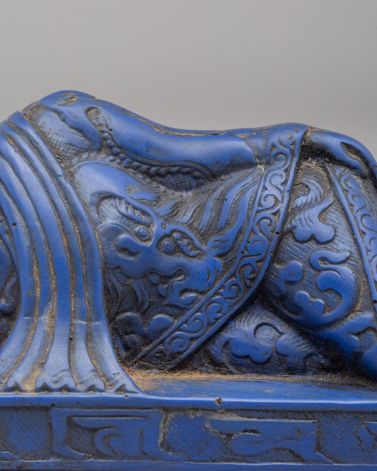 Handcrafted Reclining Buddha Statue | Himalayan Shrine and Meditation Art