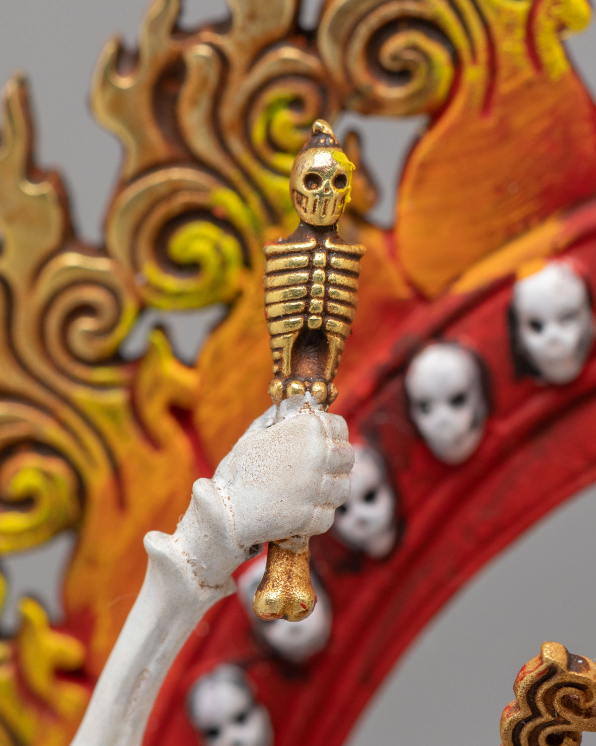 Vajrayana Chittipati Protector Statue | Tibetan Tantric Deity Sculpture for Altar Decor