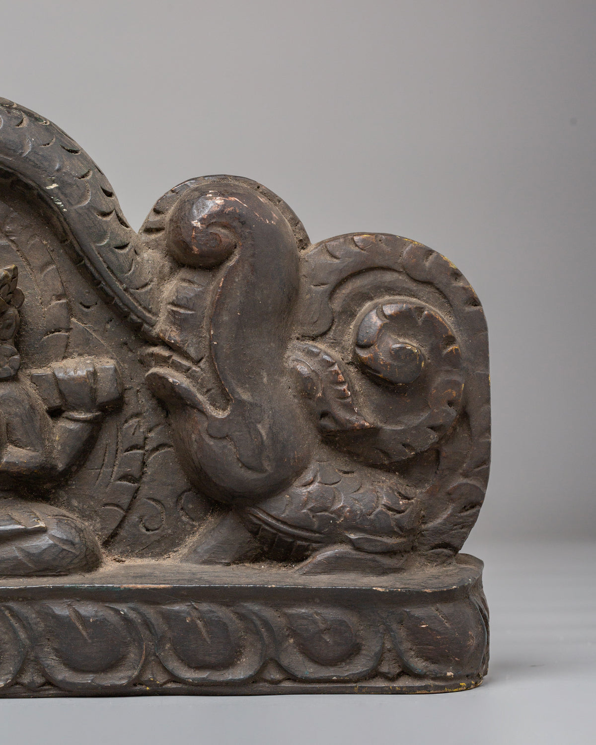 Handcrafted Cheppu Wall Decor | Wooden Buddhist Artwork