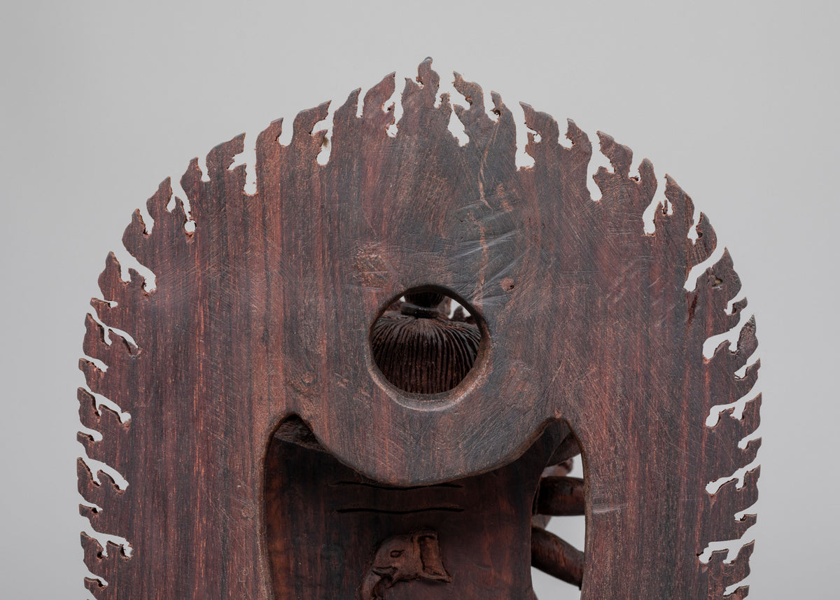 Traditional Chakrasamvara Sculpture | Handcrafted Wooden Artwork