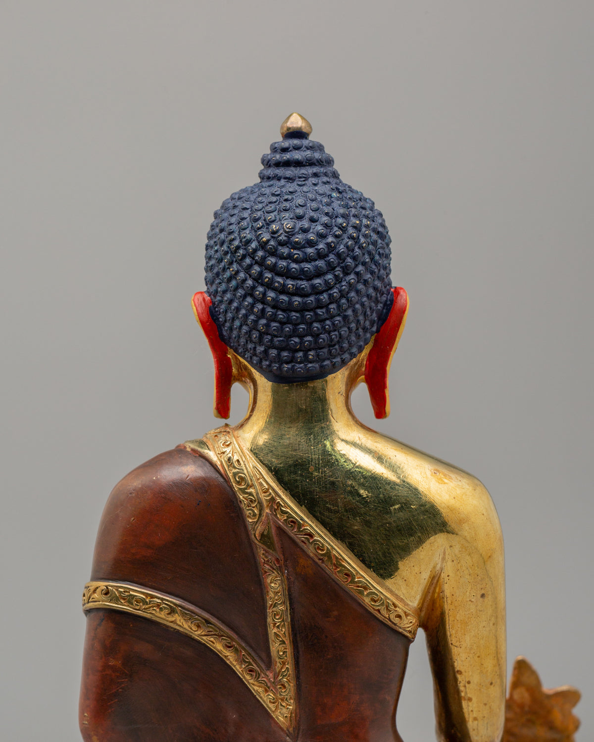 Sacred Medicine Buddha Sculpture | Gold Plated Buddhist Statue
