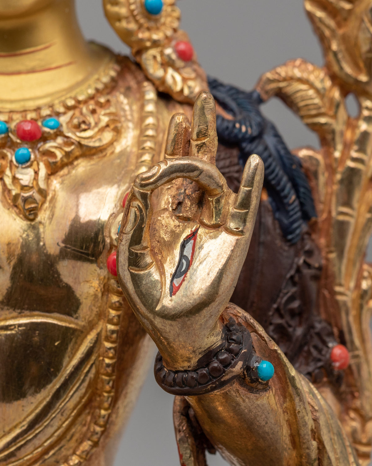 Tibetan Buddhist White Tara Statue for Altar | Sacred Altar Decor