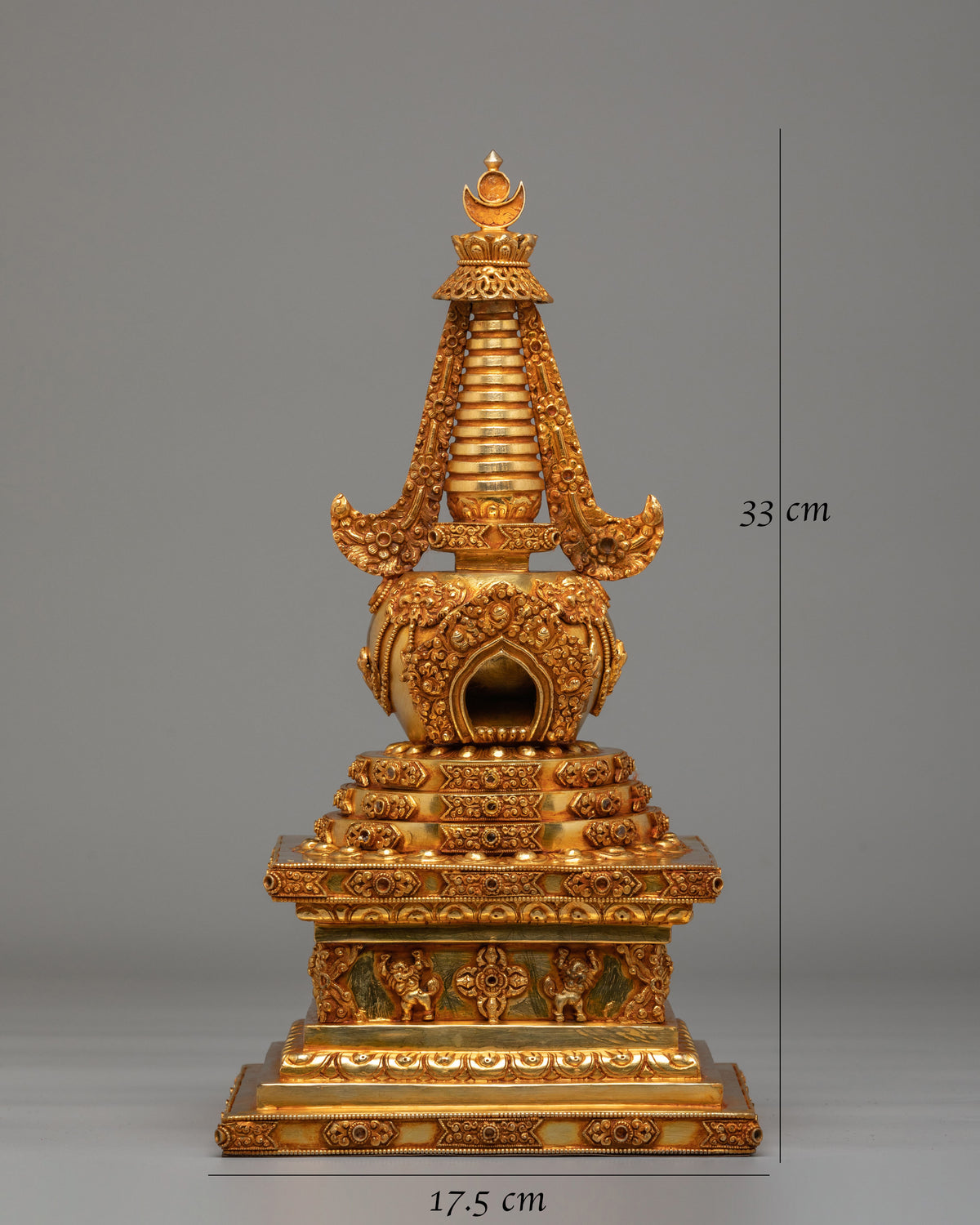 Handmade Buddhist Namgyal Chorten Stupa | Spiritual Home Decor