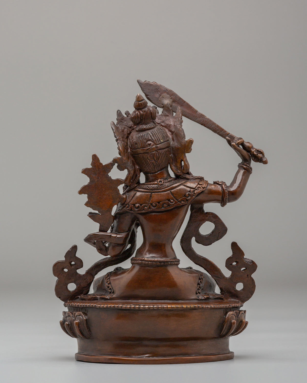 Tibetan Buddhist Manjushri Sculpture | Spiritual Home Decor