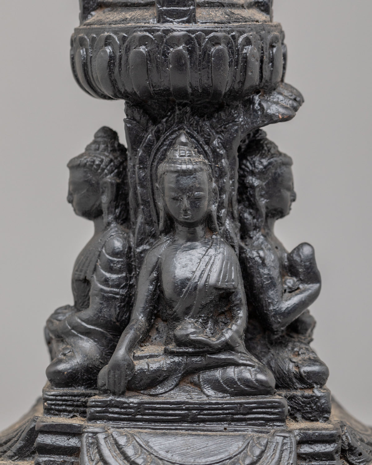 Tibetan Buddhist Five Buddha Stupa | Handcrafted Buddhist Artwork
