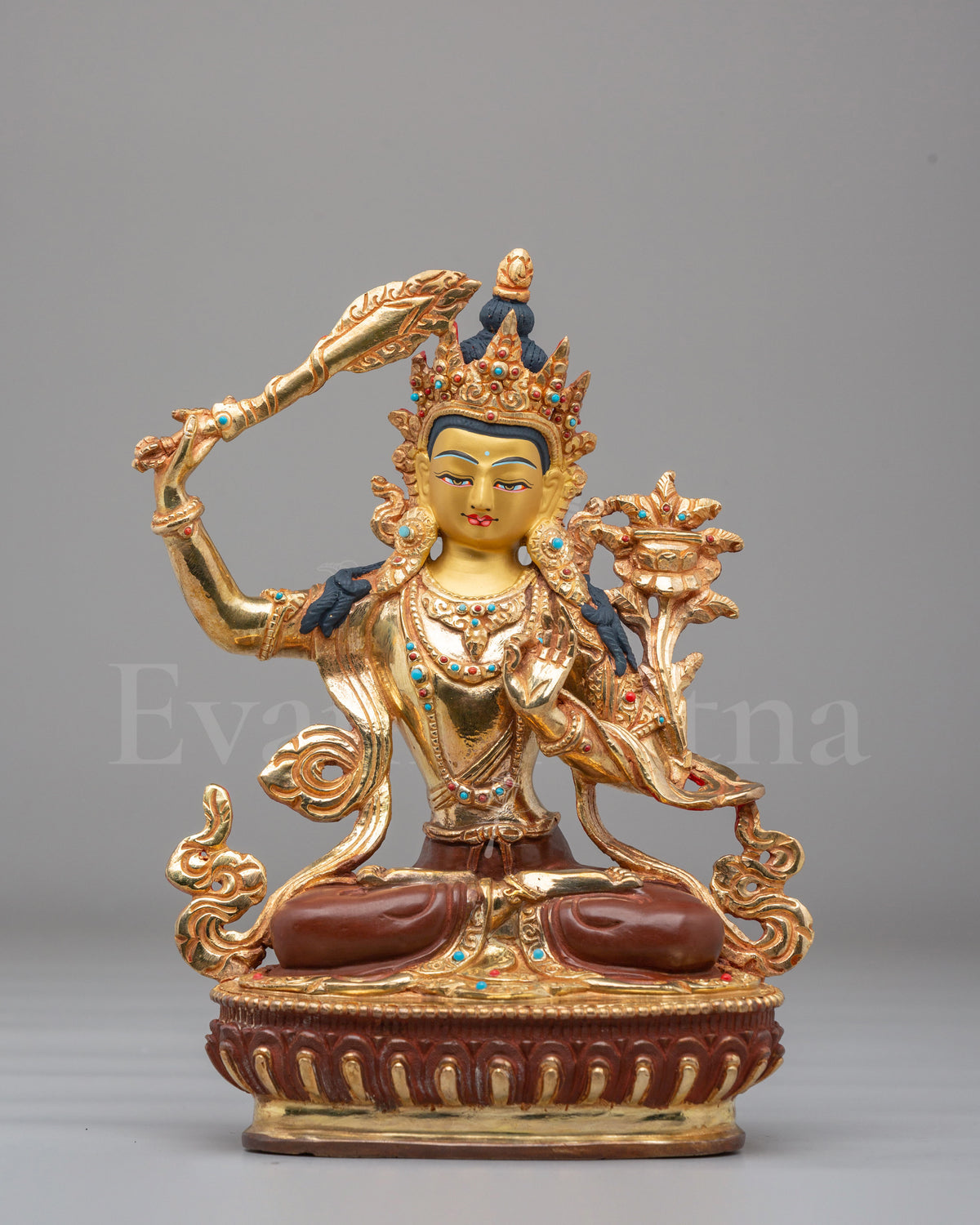 Himalayan Manjushri Buddhist Statue 