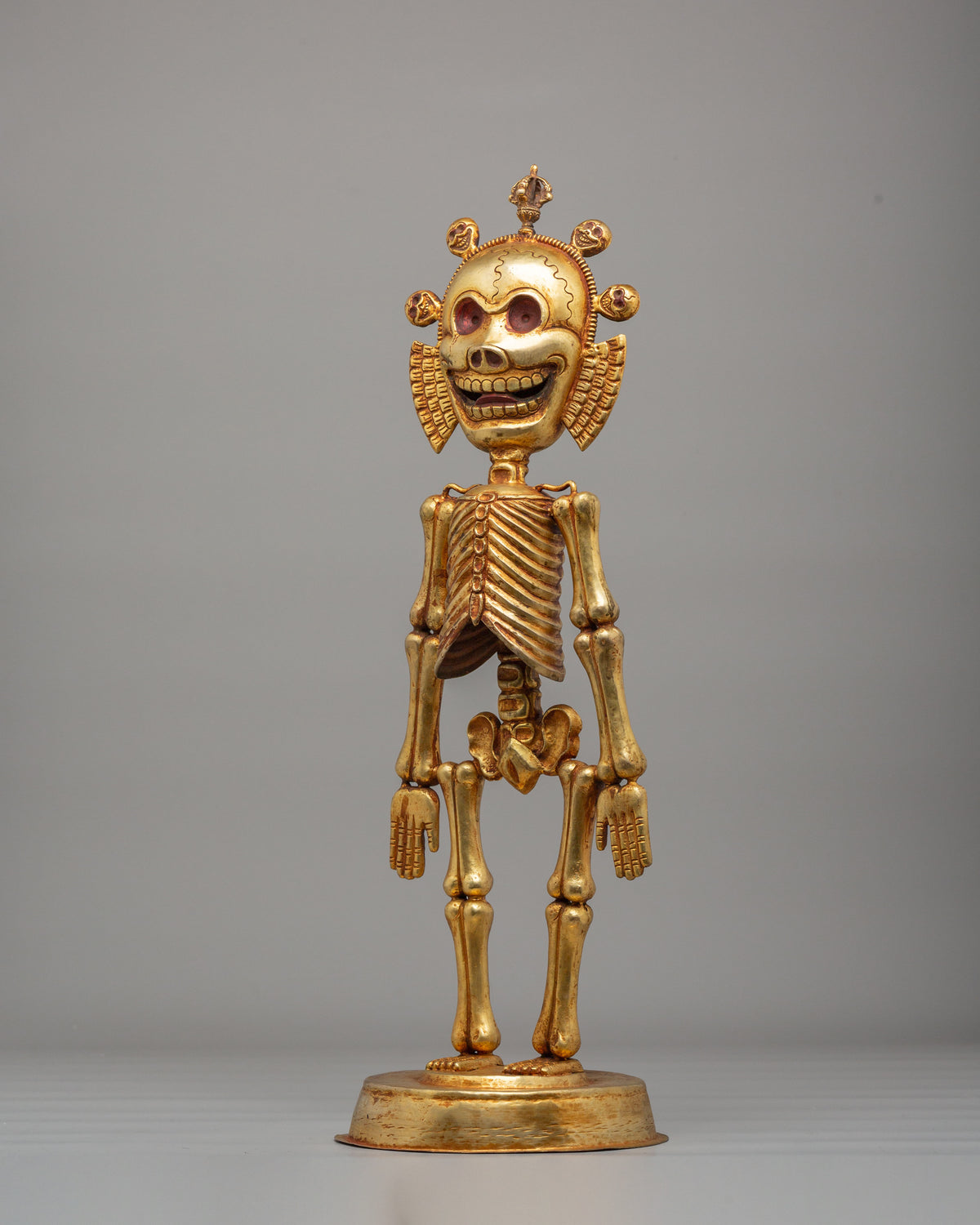Traditional Chitipati Protector Sculpture | Wrathful Deity Figurine