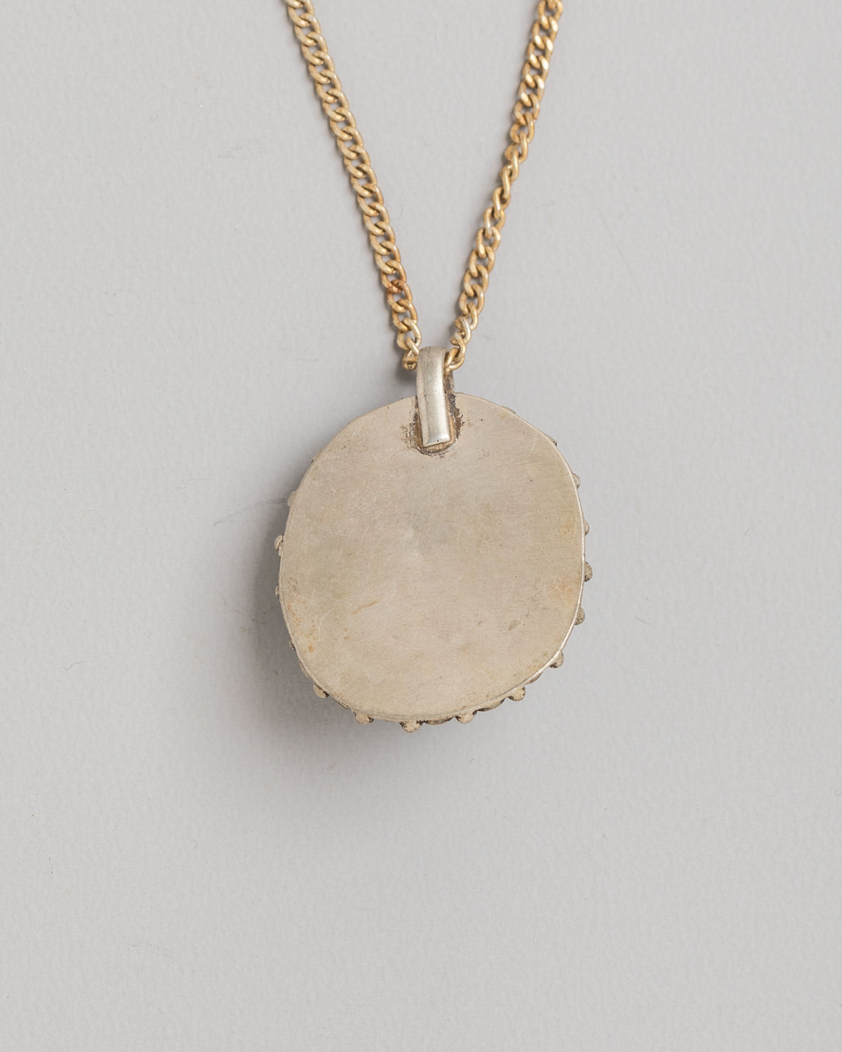 Avalokiteshvara Buddhist Pendant | White Metal Artwork