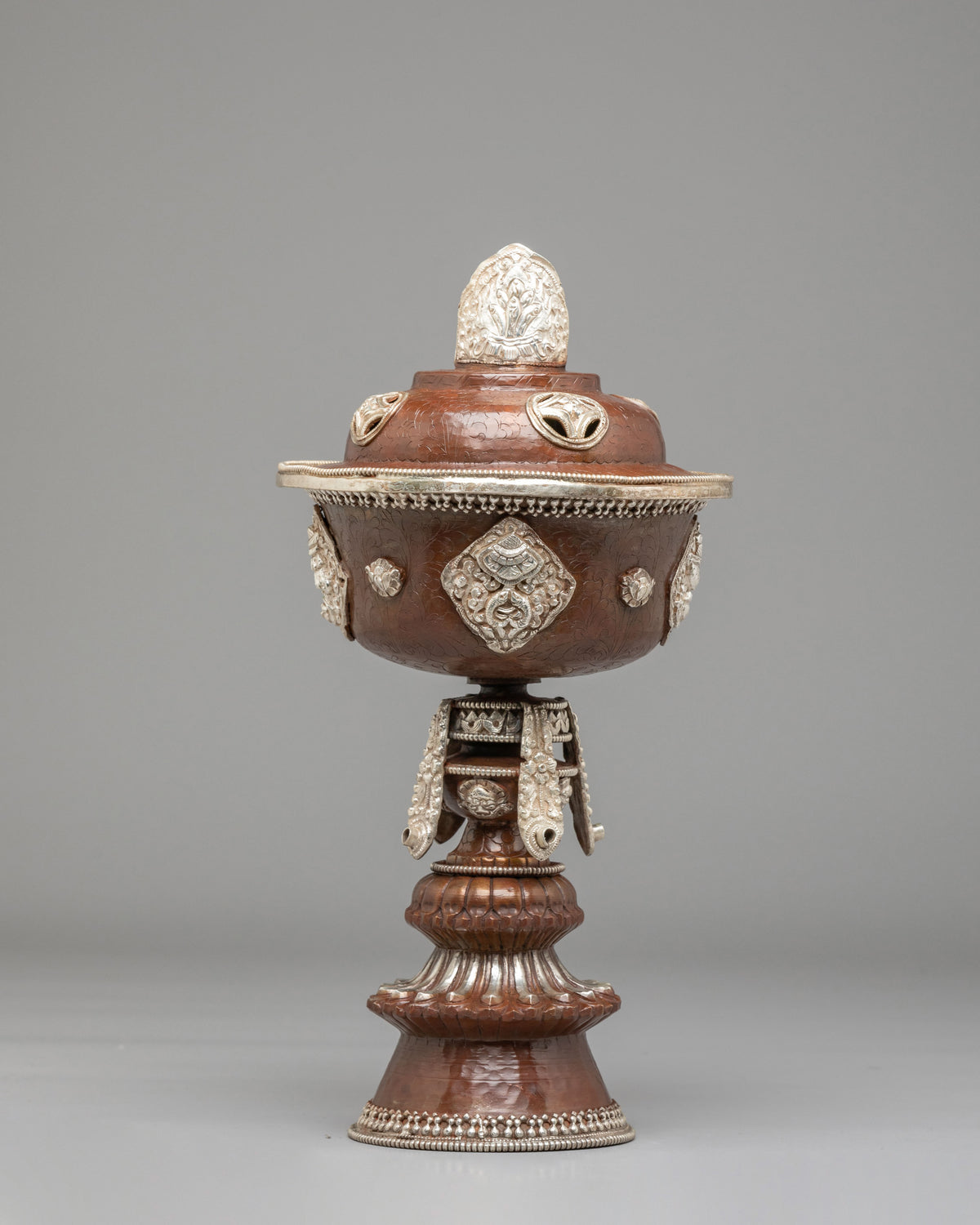 Handcrafted Buddhist Butter Lamp Set | Traditional Light Offering Lamps