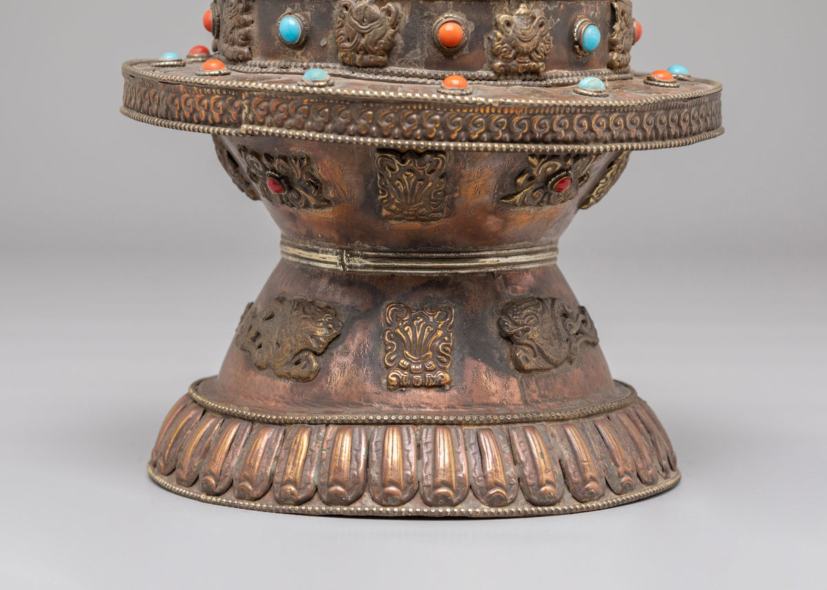 Sacred Buddhist Offering Incense Burner | Altar Offering Tool
