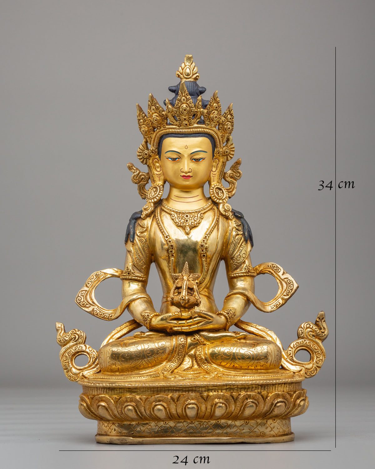 Sacred Amitayus Buddhist Sculpture | Tibetan Buddhist Artwork