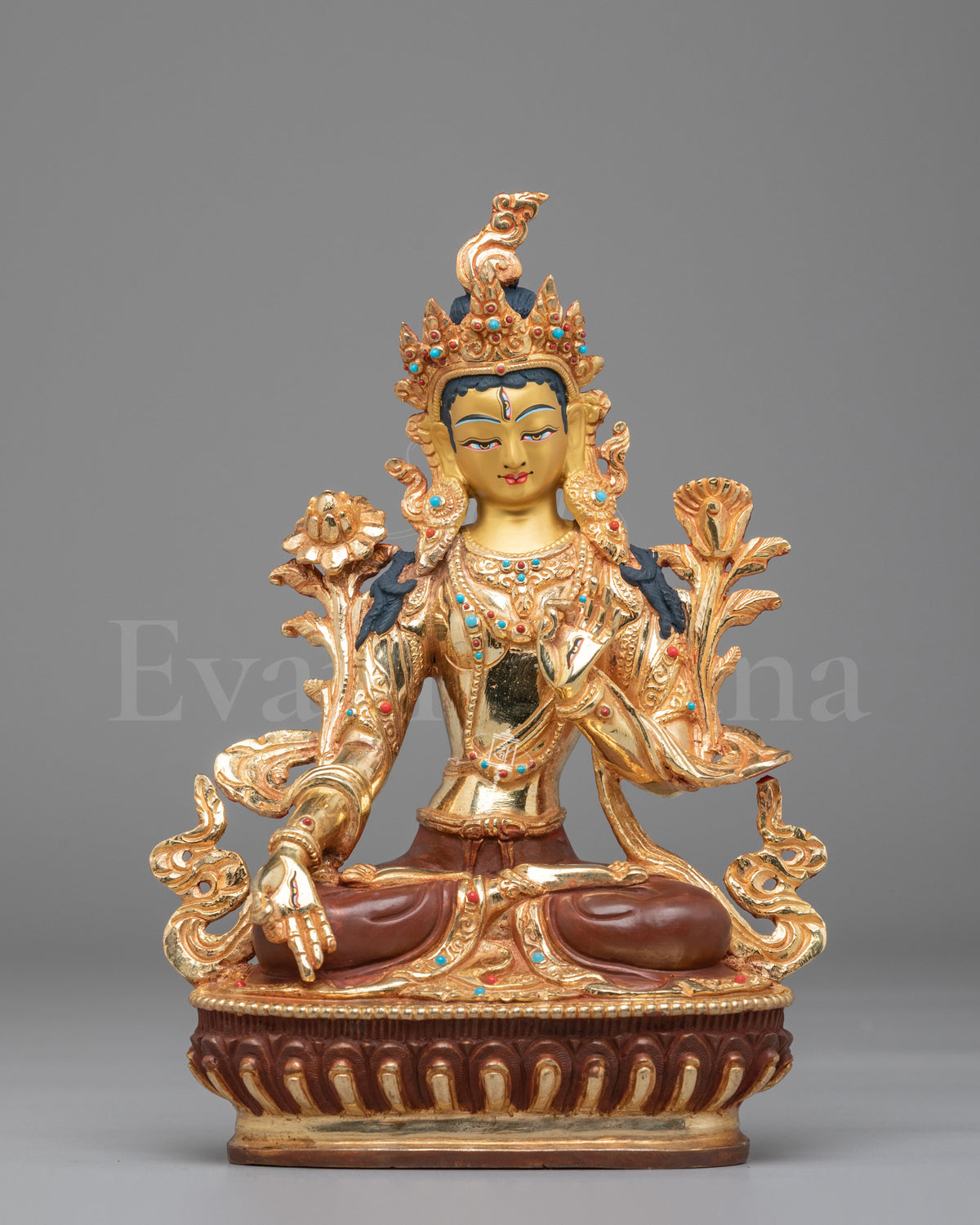 White Tara Home Shrine Statue 