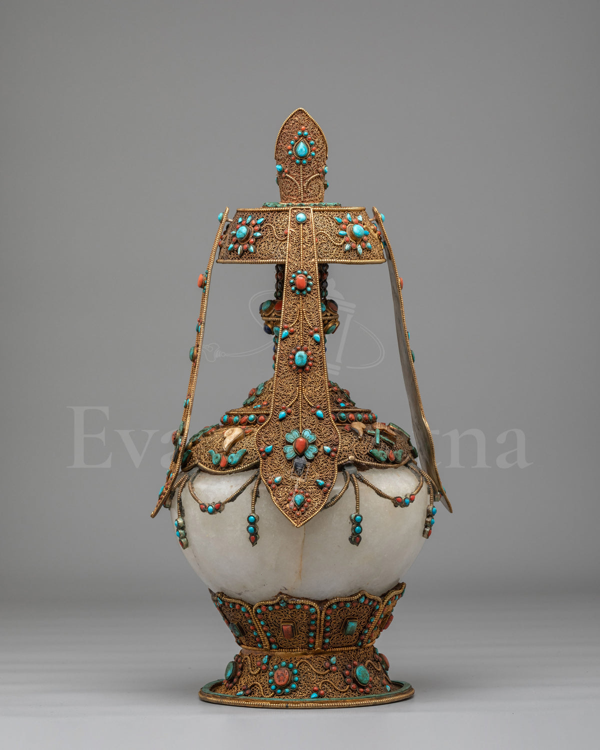 Tibetan Buddhist Long Life Vase 