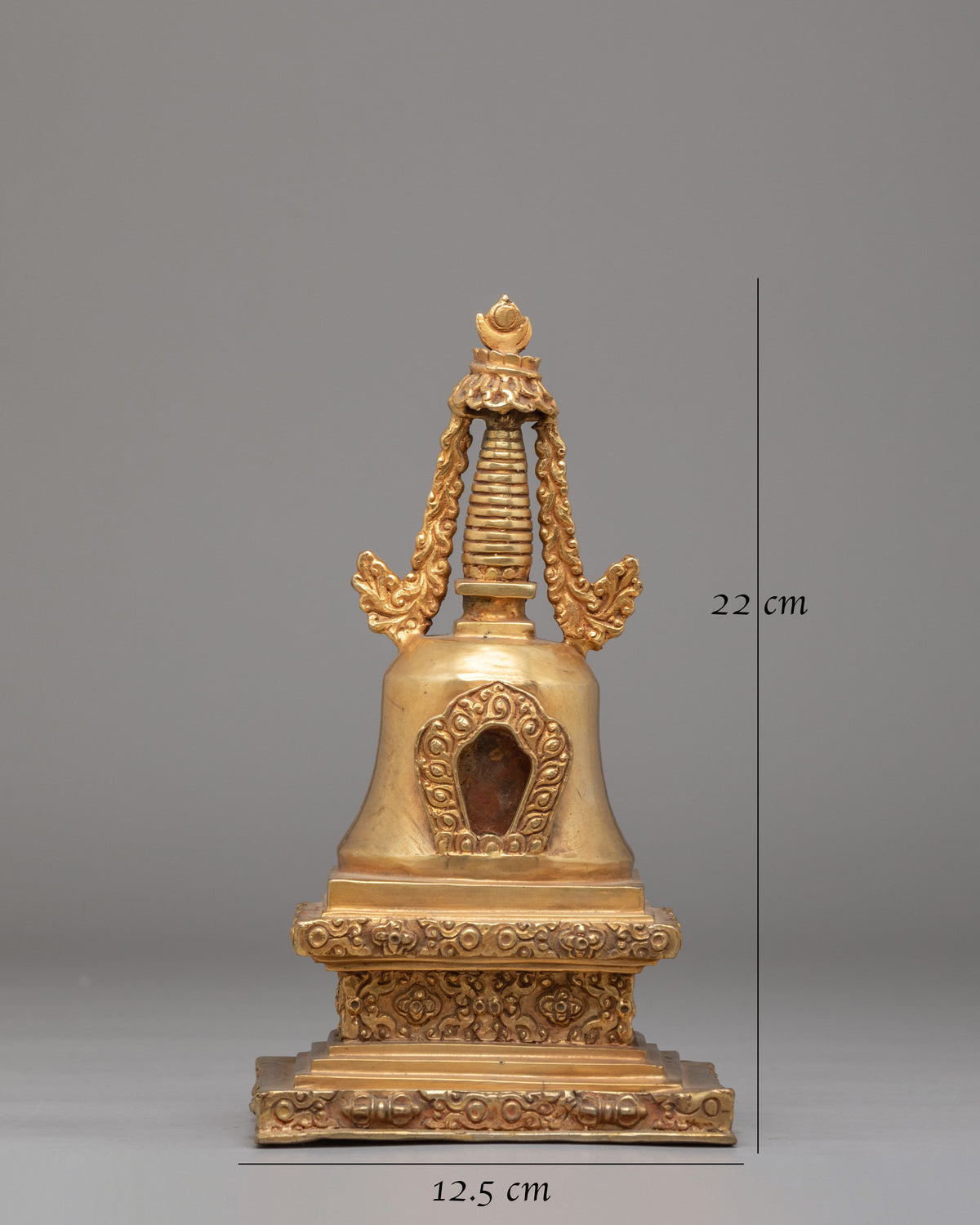 Traditional Altar Stupa | Buddhist Copper Shrine Sculpture