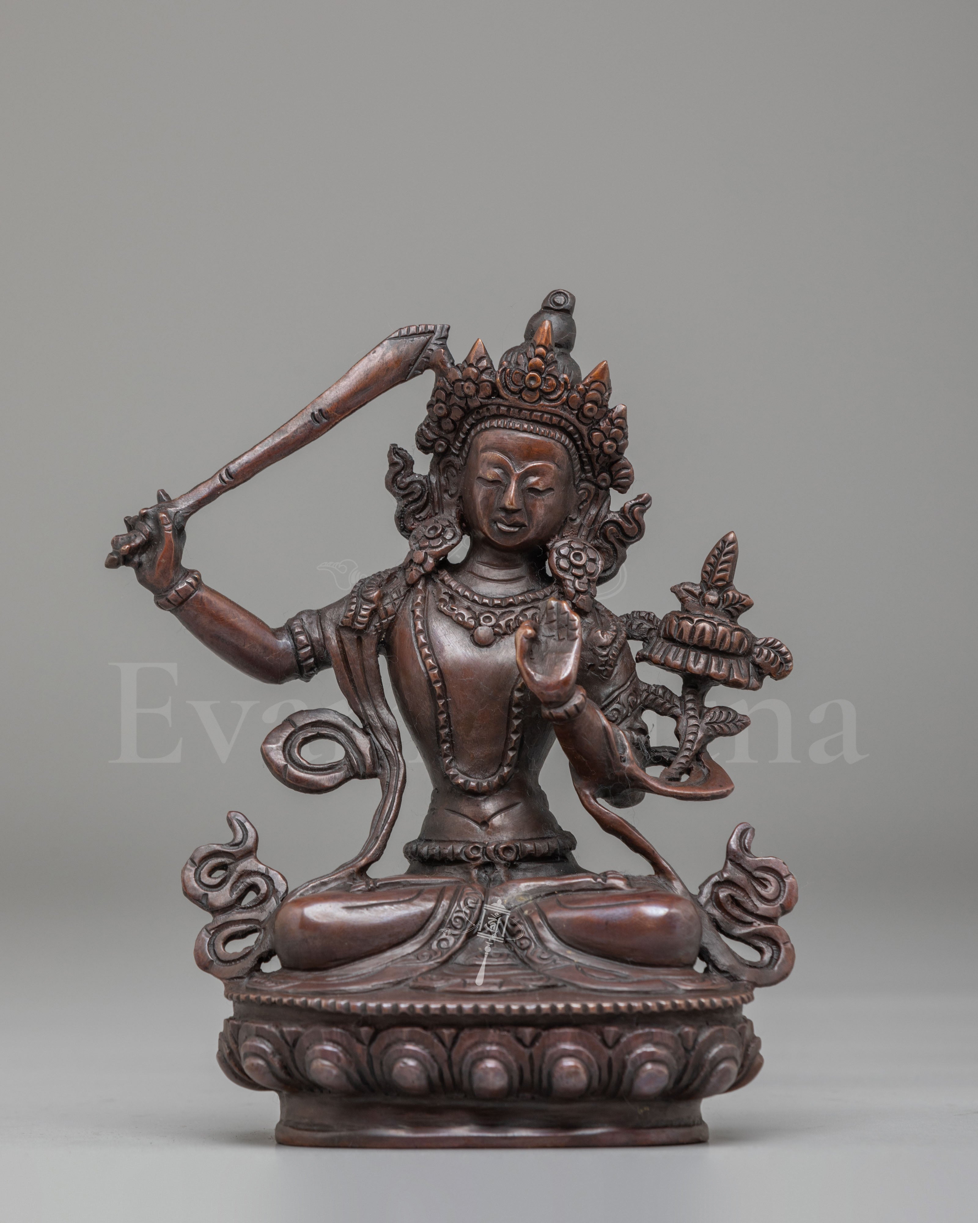 Traditional Tibetan Manjushri Sculpture 