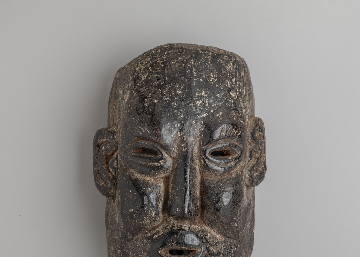 Himalayan Wall Hanging Mask | Traditional Iron Decorative Artwork