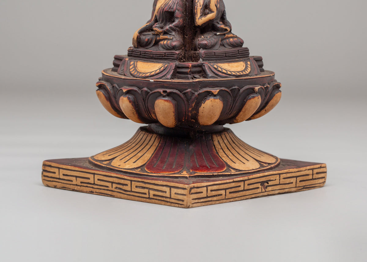 Tibetan Spiritual Five Buddha Stupa | Meditation Altar Home Decor