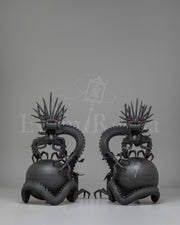 Handcrafted Dragon Sculpture Set  