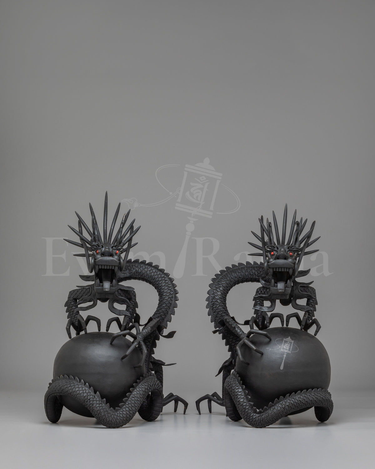 Handcrafted Dragon Sculpture Set  