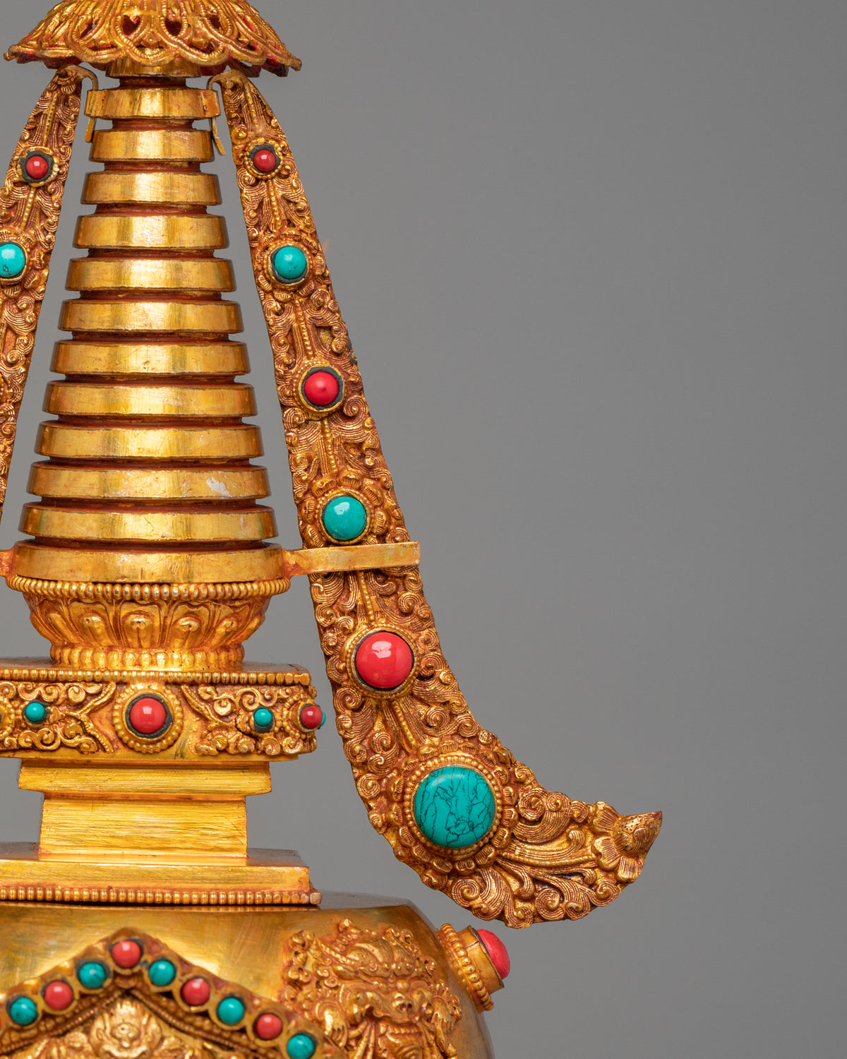 Traditional Buddhist Enlightenment Stupa | Handmade Sacred Buddhist Artwork