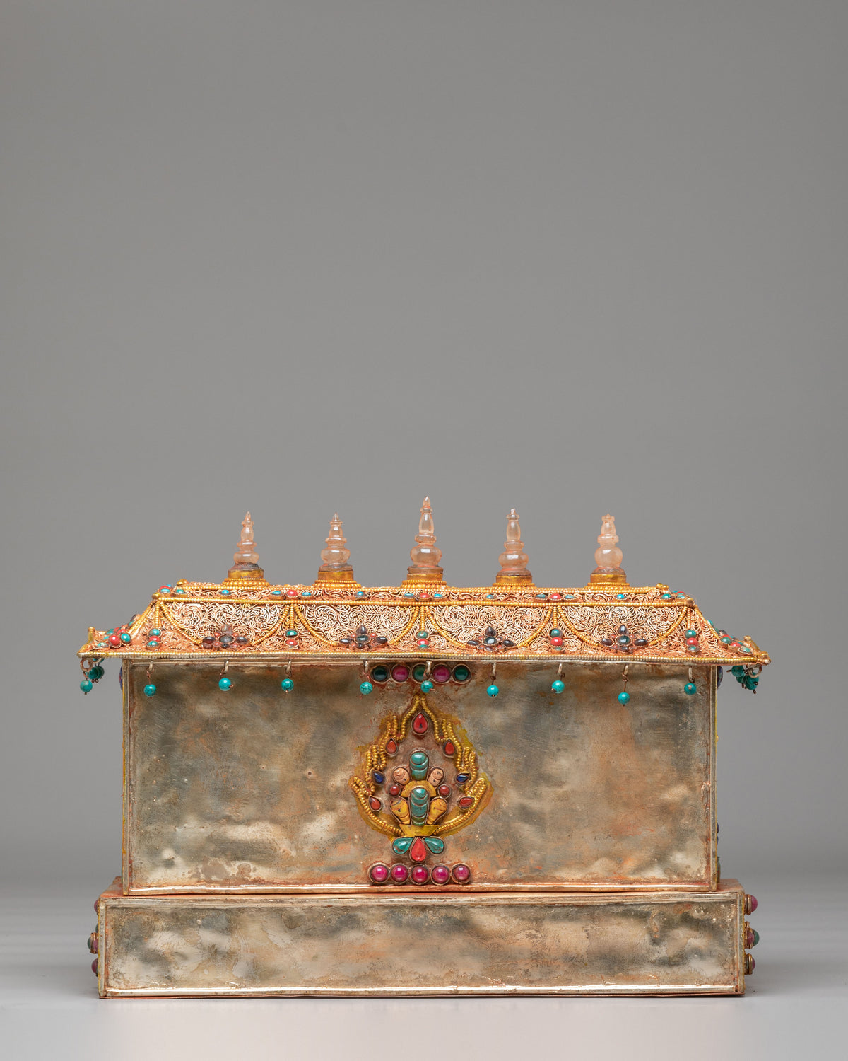 Tibetan Buddhist Spiritual Altar Box | Hand carved Meditation Box