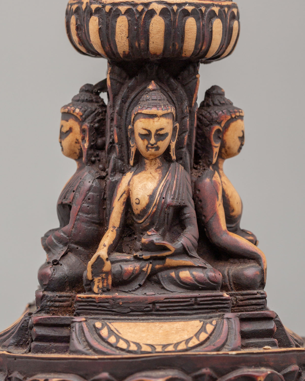 Tibetan Spiritual Five Buddha Stupa | Meditation Altar Home Decor