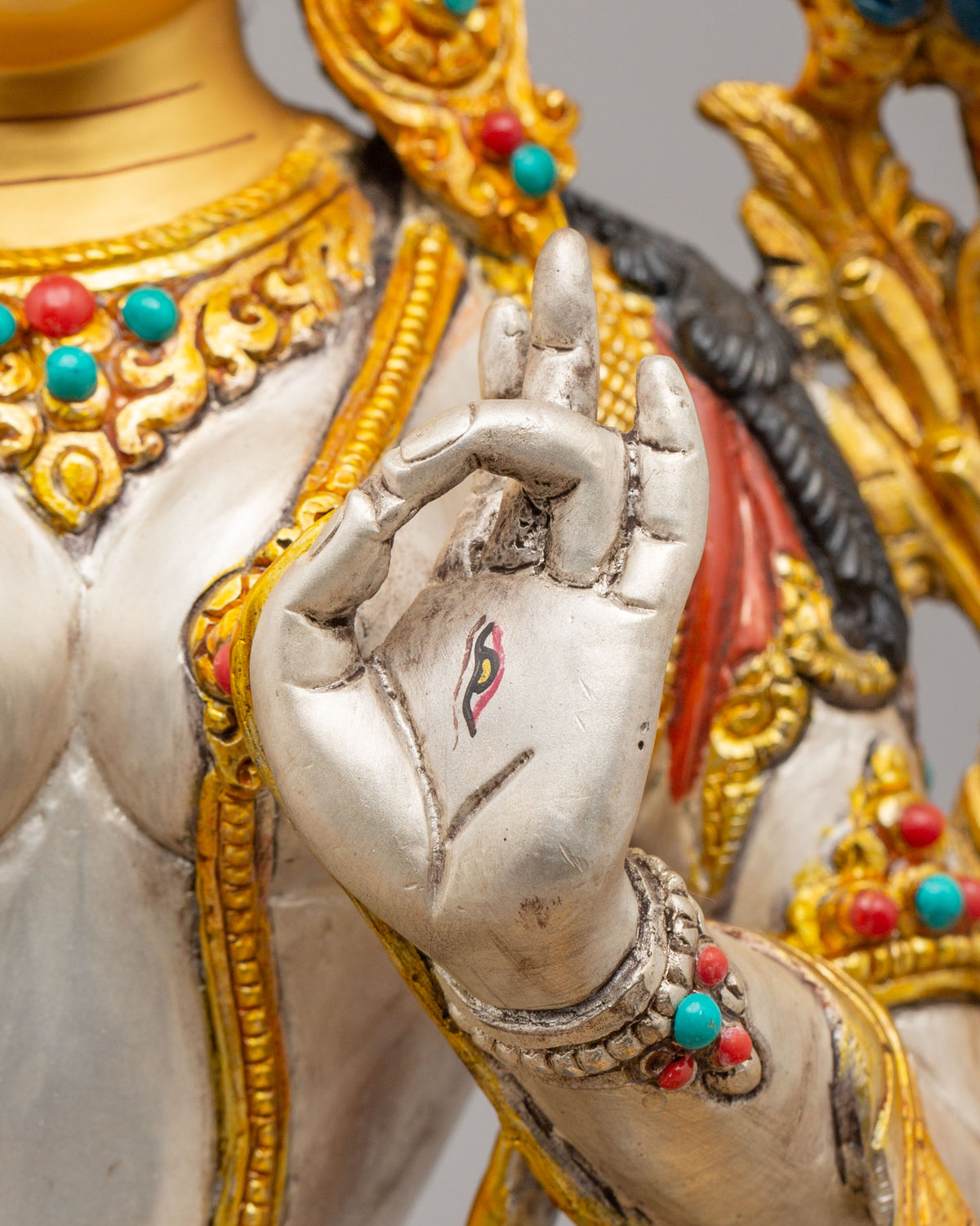 White Tara Buddhist Compassion Statue | Sacred Buddhist Artwork